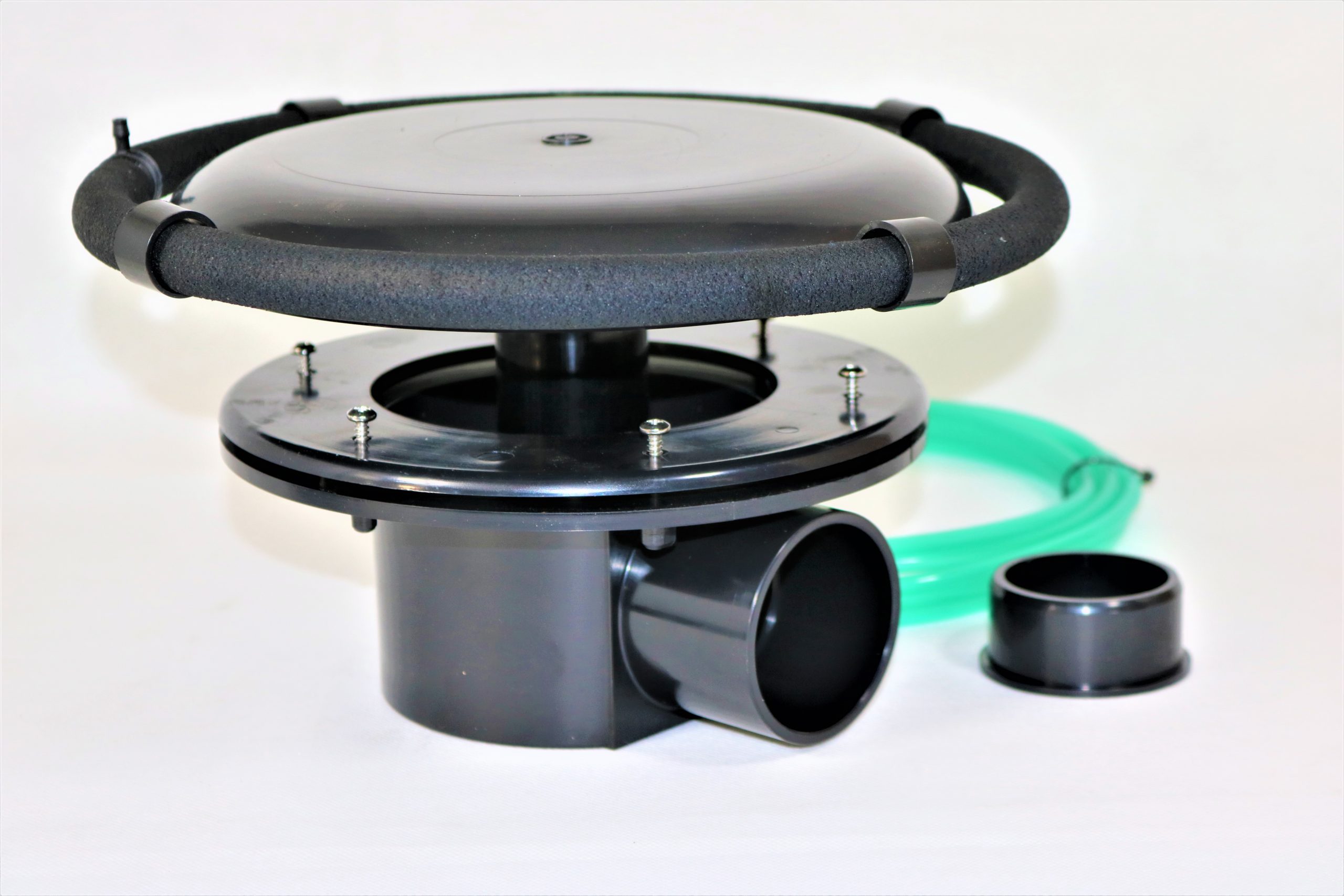 Small Pond Bottom Drain and Single Ring Aerator Eco Filtration