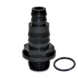 1/2" BSP 2 Stepped Hosetail (Black)