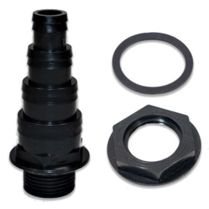 1″ BSP 4 Stepped Hosetail & Backnut