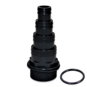 1.25" BSP 4 Stepped Hosetail (Black)