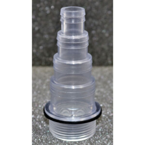 1.25" BSP 4 Stepped Hosetail (Clear)
