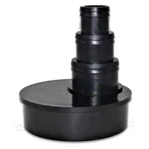 4"/110mm Internal Blanking Bung with a 50mm 3 Stepped Hosetail (Large)