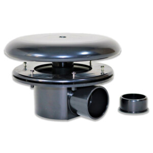Small Pond Bottom Drain and Dome