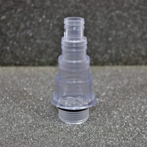 2 Pack 1.5 inch/43mm Clear 4 Stepped HoseTail koi fish pond filter fitting 