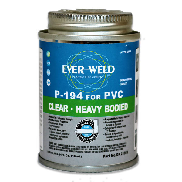 EVERWELD Pipe Cement 118ml Eco Filtration