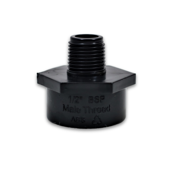 0.5" BSP Male Thread to 43mm OD Solvent Weld