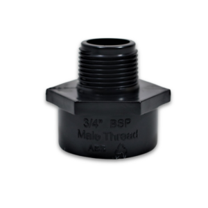 0.75" BSP Male Thread to 43mm OD Solvent Weld