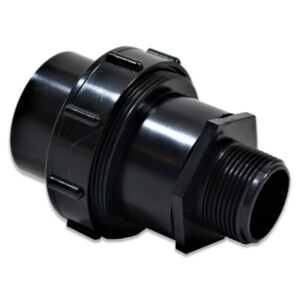 1.25" BSP Male Thread to a 2"/56mm Demountable Coupling (50mm Domestic Waste Pipe)