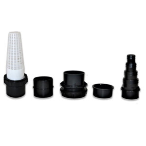 Removable Strainer/Cage from a  2″/56mm Threaded Tank Connector and 43mm hosetail (Small)