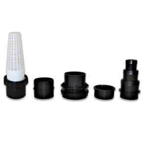 Removable Strainer/Cage from a  2″/56mm Threaded Tank Connector and 50mm hosetail (Large)