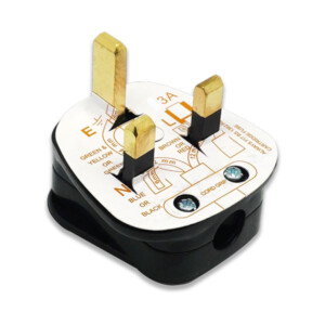3A Fused 3 Pin UK Plug