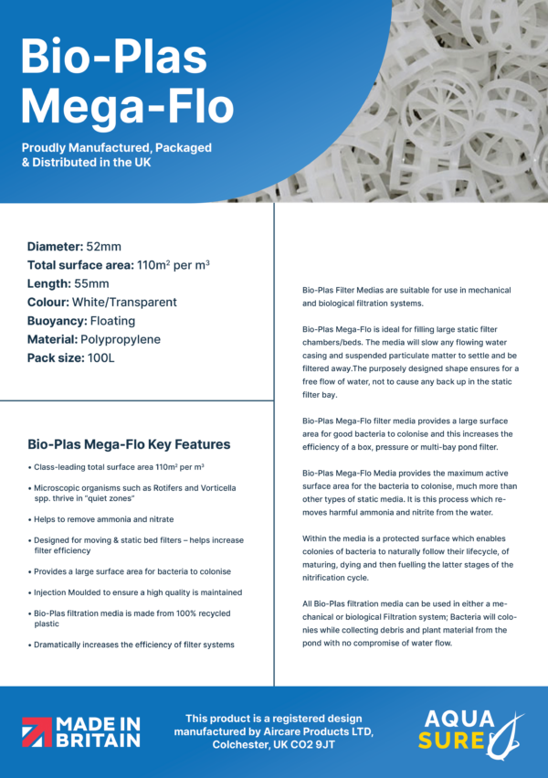 Bio-Plas Mega-Flo Filtration Media - Image 4