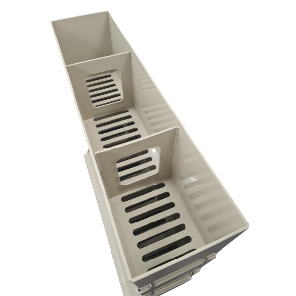 Burtons 1000mm 3 Tier Poly Shower with Lid & Tray - Image 2