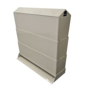 Burtons 800mm 3 Tier Poly Shower with Lid & Tray